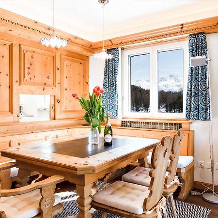 Spacious Apartment With Fantastic Alpine Panorama Saint-Moritz Dış mekan fotoğraf