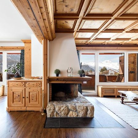 Spacious Apartment With Fantastic Alpine Panorama Saint-Moritz Dış mekan fotoğraf