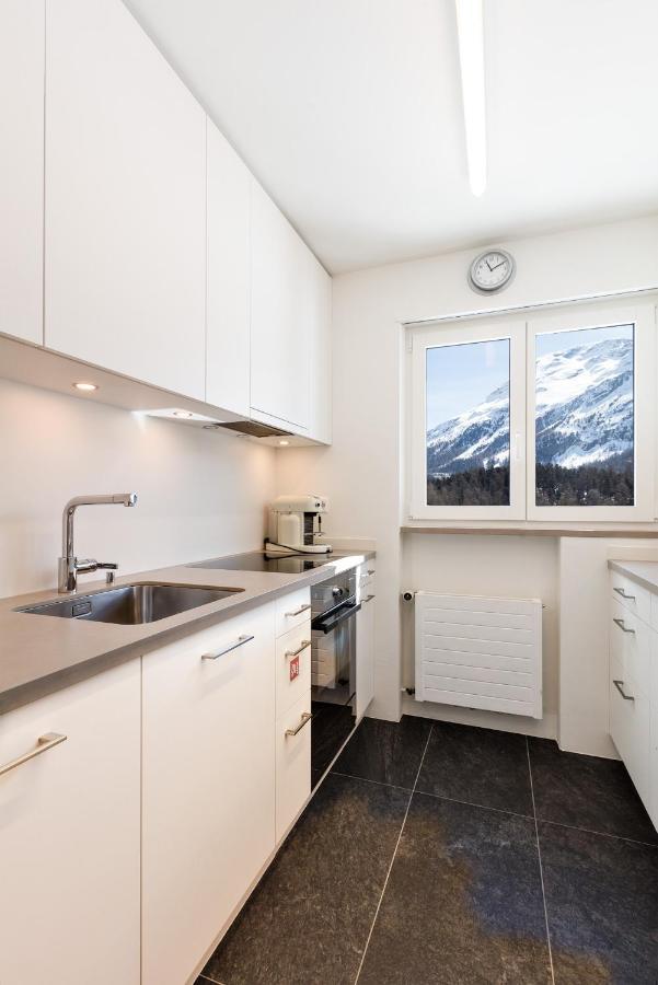 Spacious Apartment With Fantastic Alpine Panorama Saint-Moritz Dış mekan fotoğraf