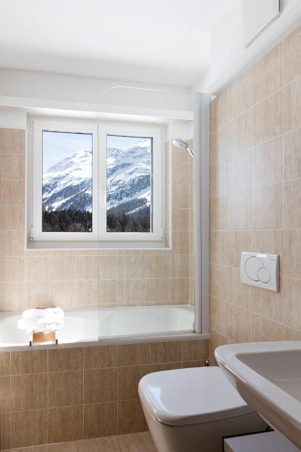 Spacious Apartment With Fantastic Alpine Panorama Saint-Moritz Dış mekan fotoğraf