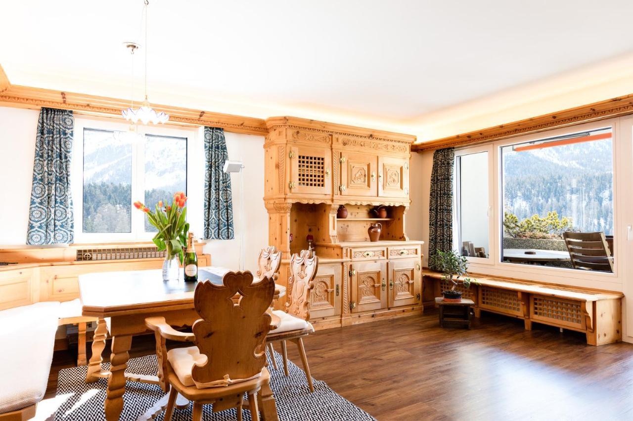 Spacious Apartment With Fantastic Alpine Panorama Saint-Moritz Dış mekan fotoğraf